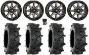 High Lifter HL10 14" Wheels Smoke 30" MT410 Tires Polaris RZR XP 1000 / PRO XP