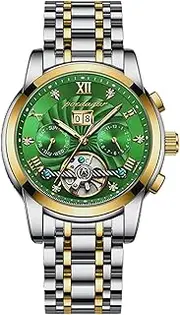 [DAXIAOYU] Fashion Automatic Mechanical Tourbillon Business Wristwatch Luxury Hollow Waterproof Stainless Steel Men Watches