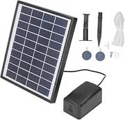 Solar Fountain Pump Kit 10W, 10V 6W Solar Pond Pump Kit - Variable Solar Panel Air Pump with Bubble Stone for Gardens, Ponds, and Aquaculture