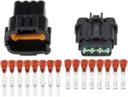 Xiaojiang Store 8 Pin Automotive Waterproof Connector Plastic Former with Terminal Plug DJ7089A-2.2-11/21 8P Connectors (Color : Male and Female Plug, Size : 5 Sets)