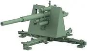 MRY-SFW Army Tank Unpainted 1/120 TT Scale Railway German 8.8cm 88mm Flak Gun