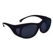 Ansell 20747 V50 OTG Safety Eyewear - Black Frame/Smoke Mirror Anti-Fog Lens New