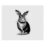 2 x 'Brown Hare Rabbit' Microfibre Lens / Glasses Cleaning Cloths (LC00023229)