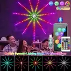 Smart Firework LED Strip Lights RGB APP Bluetooth Remote Control 195 LED