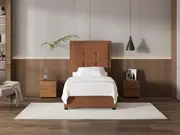 My Style Framed Headboard & Drawer Base - King Single / Gingerbread / Standard Base