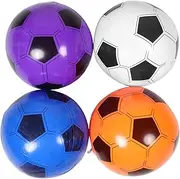 JOINPAYA 4 Pcs Inflatable Soccer Balls Beach Toys for Boys and Girls Summer Pool Leakproof PVC Floating Beach Balls