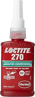 LOCTITE 270, Adhesive for The Permanent Securing of Screws, High-Strength Thread Lock for Metal Threads, Liquid Adhesive for Pumps, Gearboxes and More, 1x50ml