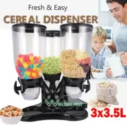 Cereal Dispenser Containers Storage Dry Food Countertop Rotating Knob 7L / 10.5L