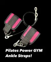 Pilates Power Gym, Pro & Plus / ankle foot straps with Cables