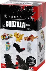 Kawada Nanoblock MiniNano Godzilla Assortment Micro-Sized Building Block Set - B