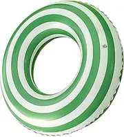 Children's Swimming Ring,Inflatable Ring Swimming Pool | Vintage Stripes Pattern Thickened Underarm Floats Game for Beach
