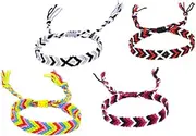 [BESTYASH] Handmade Bracelets Pcs Woven Bangle Adjustable Hand Rope Stylish for Friends Family
