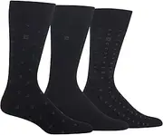 [CHAPS] Men's Assorted Fashion Pattern Dress Crew Socks (3 Pack)