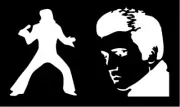 2x ELVIS Large Stencil Template Airbrush Paint 5 1/2" Tall each FREE SHIPPING!
