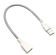 5pcs Metal USB hose USB lamp extension cable USB power cord desk lamp metal hose