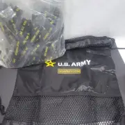 US Army Lot Lanyards Keychain 25pcs & Drawstring Backpack Black 1pc