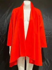 New Open Front Jacket Coat Long Duster Women Size M