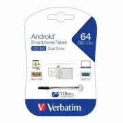 Verbatim Store'n'Go OTG Micro USB 3.0 Drive 64GB Dual USB 3.0 and Micro-USB