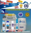 AQUA-PLUS 7 Stages Reverse Osmosis RO Water Filter System 11W UV Sterilizer