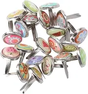 Alloy Brads 100pcs Mini Brads Set DIY Craft Nails for Scrapbooking Cards Making