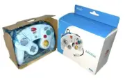 Unused Nintendo GameCube Controller, Club Nintendo Blue & White Red LOGO