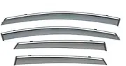 STIDPFZX Window Visor Rain Guard Side Window Deflector Weather Shield Compatible for Fiesta VI 2008 2009 2010 2011 2012 2013 2014 2015-2019(5D Hatchback)
