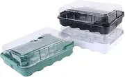 VINTORKY Multi-Purpose Plant Sprout Trays 3 Pack of 20 Hole Plastic Trays for Seedlings for Home and Garden