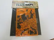 Stencil of map of Europe by Educational Trace Maps measures 7” by 5” unused