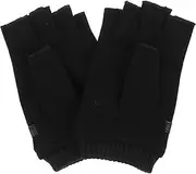 [Outanaya] 1 Pair Breathable Half Finger Gloves for Men and Women Flexible Wrist Strap for Outdoor Activities for Biking Driving and Fishing Durable and Comfortable Cold Weather Riding Gloves