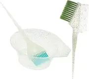 LIFKOME 1 Set Hair Dye Brush and Mixing Bowl Professional Hair Coloring Kit for Salon Home Use Flexible Bristles for Easy Application Reusable and Easy to Clean for Tinting Highlighting