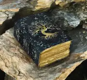 Tree of Life 400 Pages vintage leather junk journal blank spell book of shadows