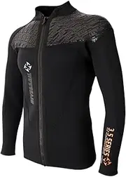 MagiDeal 3MM Warm Neoprene Long Sleeve Wetsuit for Men Front Zipper Jacket Diving Winter Swimming Snorkeling Suit