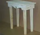 LAMP PHONE PLANT END NARROW CONSOLE TABLE COUNTRY STYLE HAND MADE PINE WOOD UNFI