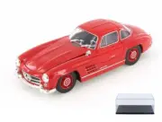 DIECAST CAR & DISPLAY CASE MERCEDES-BENZ 300SL RED WELLY 24064WR 1/24 SCALE