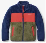 NEW!!Size L (14 ) Eddie Bauer Boys’ Quest Plush Fleece Jacket - Color Block