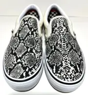 Vans Slip On Hockey Mens Size 6.5 Snake Art Print Casual Skateboarding Sneakers