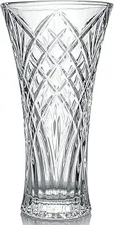 Crystal Flower Vase - 30cm Tall, Large Flared Table Vase for Floral Arrangement