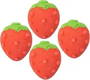 4pcs Strawberry Aroma Bath Salt Rich Foaming Bathing Salt Small Shower Bath Salt