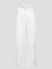 [Alberta Ferretti] Alberta Ferretti-Wide Leg Bianco-Donna 42 IT