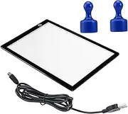 PERSELOSO Magnetic LED Drawing Lightbox Board with Adjustable Brightness for Tracing and Sketching Innovative Design for Home and School Use USB Cable Included