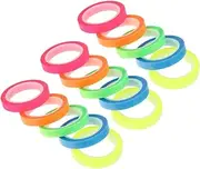 Veemoon 15Rolls Removable Fluorescent Highlighter Tape Colored Page Markers for Annotating Books Multi Use Sticky Tabs Five Vibrant Colors