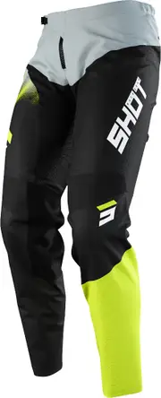 Shot Devo Versus Kids Motocross Pants, grey-yellow, Size 11 - 12 12 - 14 12/14 12 years 13 years Grey Yellow
