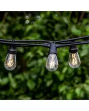 BRIGHTECH Ambience Pro 27' 15 Bulb LED Solar Powered String Lights