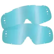 2x FOX AIRSPEC Airspace ROLL OFF LENS ANTI FOG SCRATCH Blue Motox MX Enduro MTB