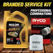 Ryco Oil Filter Nulon 5L APX5W20C5 Engine Oil Kit for Chrysler Sebring JS 4cyl