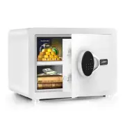 1.0 Cubic Feet Safe Box, Small Safe W/Removable Shelf, Alarm System, Digital ...