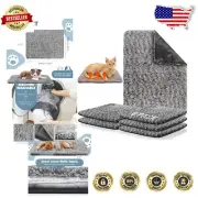 Machine Washable Thermal Pet Crate Mats - 6 Pack, 18x24 Inch Comfort Pads