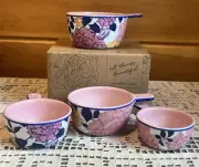 Margot Elena Happy Home Autumn Floral Nested Ceramic Measuring Cups