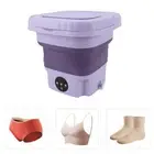 Portable Washing Machine 11L ABS PP Automatic Mini Foldable Bucket Was 10494 XG