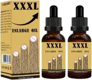 2Pcs Massage Oil for Men Enlarge Oil Increase Size and Strength Male Enlargement